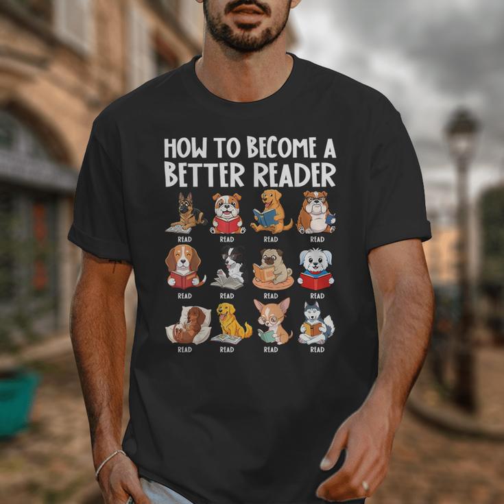 How To Become a Better Reader Dog Back To School Unisex T-Shirt