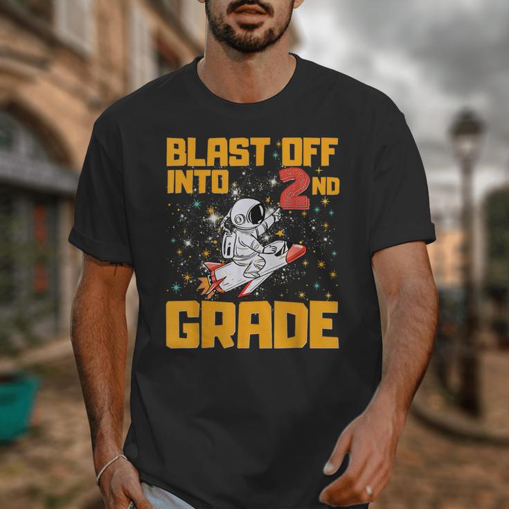 Blast Off Into Second Grade Back To School 2nd Graders Unisex T-Shirt