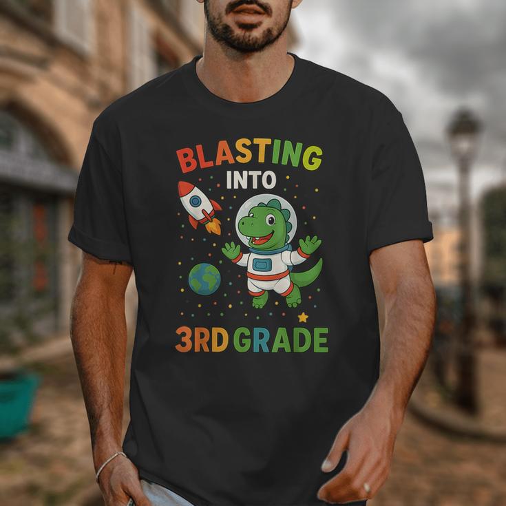 Blasting Into 3rd Grade Dinosaur Astronaut Back To School Unisex T-Shirt Blasting Into 3rd Grade Dinosaur Astronaut Back To School Unisex T-Shirt