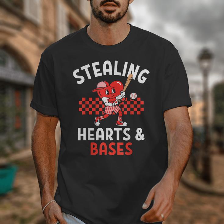 Boys Baseball Valentines Day Stealing Hearts Valentine Kids Unisex T-Shirt Boys Baseball Valentines Day Stealing Hearts Valentine Kids Unisex T-Shirt