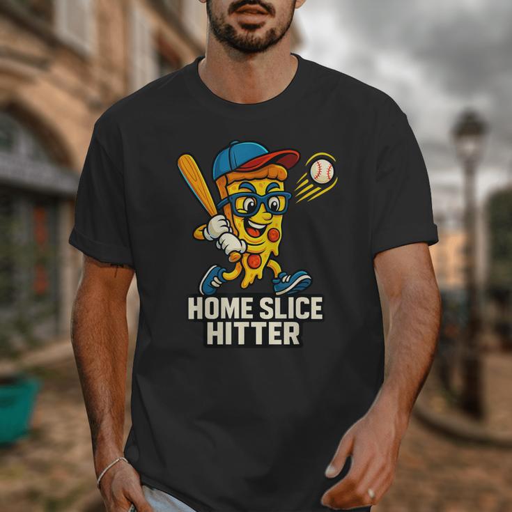 Boys Pizza Theme Baseball Home Hitter Unisex T-Shirt Boys Pizza Theme Baseball Home Hitter Unisex T-Shirt
