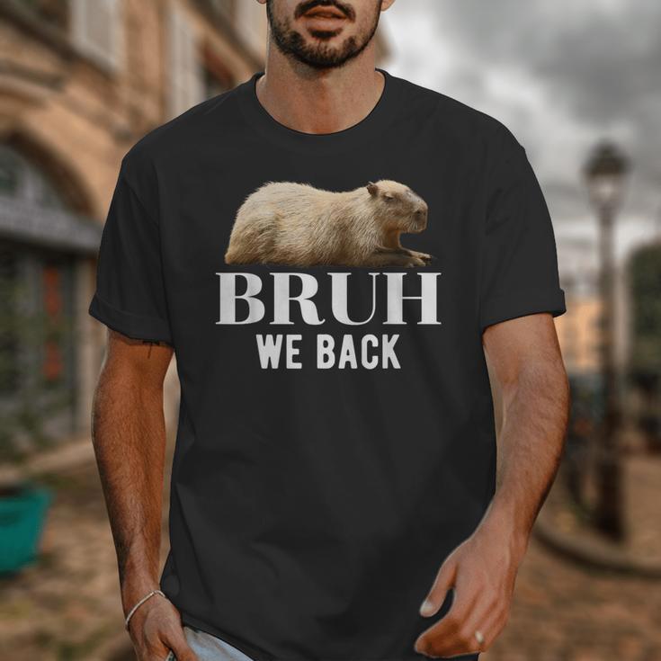 Bruh We Back To School Capybara First Day Of School Unisex T-Shirt Bruh We Back To School Capybara First Day Of School Unisex T-Shirt