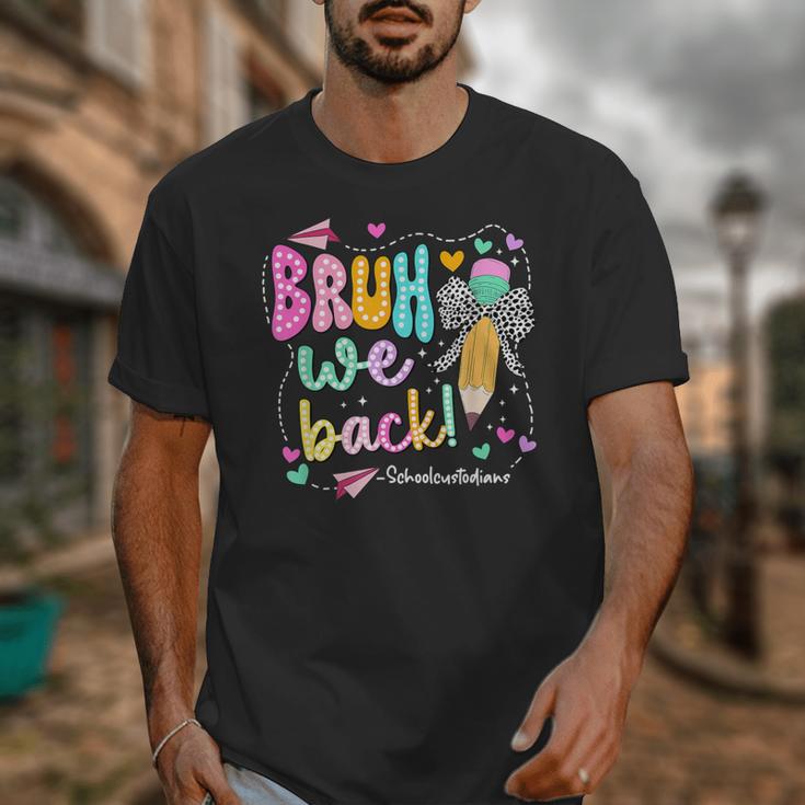 Bruh We Back School Custodians Pencil Back To School Unisex T-Shirt