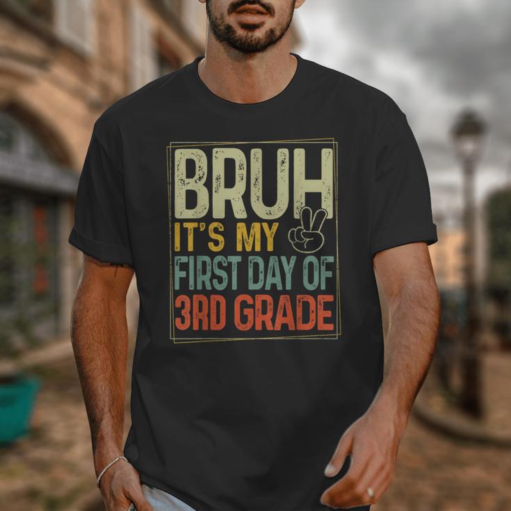 Bruh Its My First Day Of 3rd Grade Back To School Boys Kids Unisex T-Shirt Bruh Its My First Day Of 3rd Grade Back To School Boys Kids Unisex T-Shirt