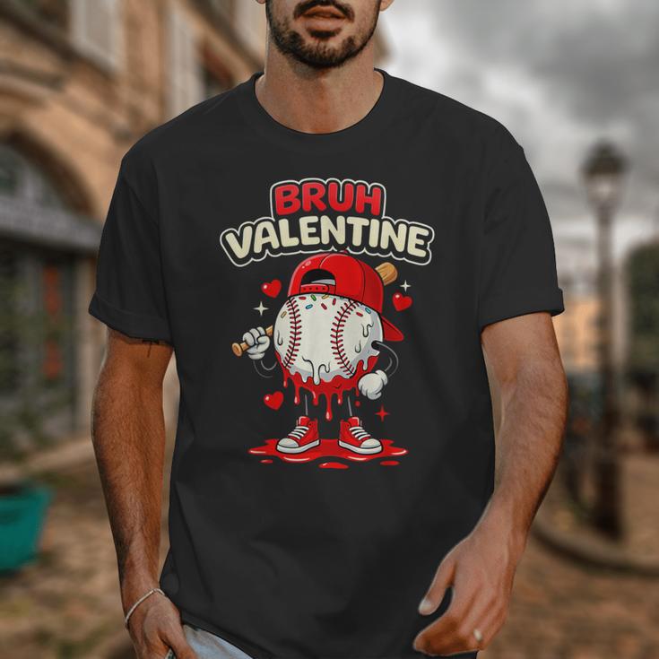 Bruh Valentine Baseball Drip Icecream Apparel Men Youth Boys Unisex T-Shirt
