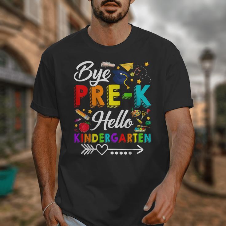 Bye Pre-K Hello Kindergarten Students Pupils Back To School Unisex T-Shirt Bye Pre-K Hello Kindergarten Students Pupils Back To School Unisex T-Shirt
