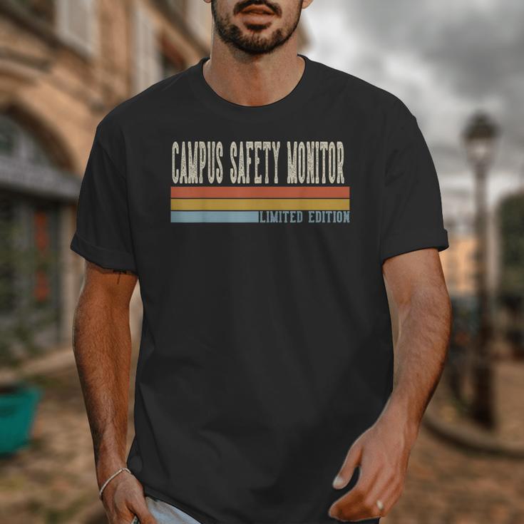Campus Safety Monitor Week Retro Vintage Back To School Day Unisex T-Shirt