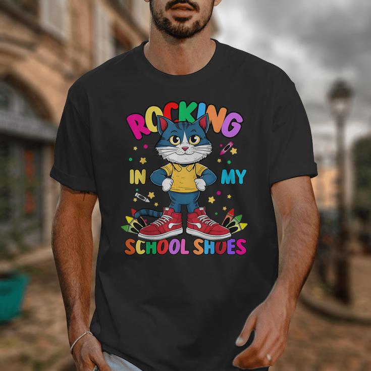 Cat Rocking In My School Shoes Back To School Kids Tee Unisex T-Shirt Cat Rocking In My School Shoes Back To School Kids Tee Unisex T-Shirt