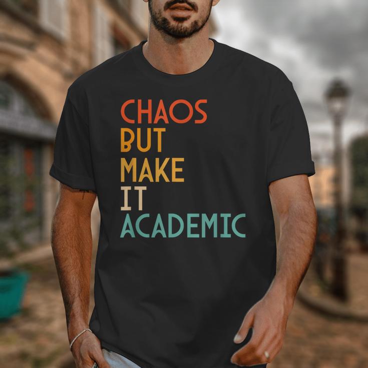 Chaos But Make It Academic Retro Back To School Unisex T-Shirt
