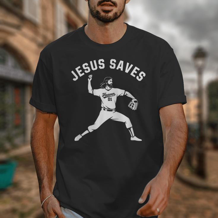 Christian Jesus Saves Baseball Pitcher Heaven 01 Sports Unisex T-Shirt Christian Jesus Saves Baseball Pitcher Heaven 01 Sports Unisex T-Shirt