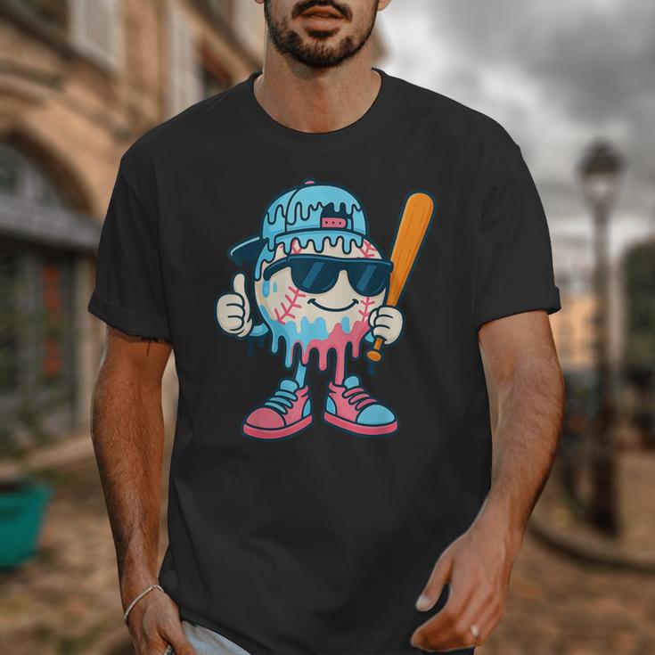 Cool Ice Cream Drip Baseball Drip For Boys Sports Kids Unisex T-Shirt Cool Ice Cream Drip Baseball Drip For Boys Sports Kids Unisex T-Shirt