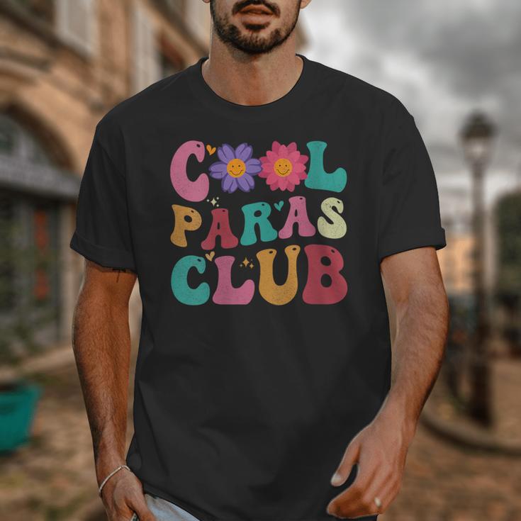 Cool Paras Club Paraprofessional Groovy Back To School Unisex T-Shirt Cool Paras Club Paraprofessional Groovy Back To School Unisex T-Shirt
