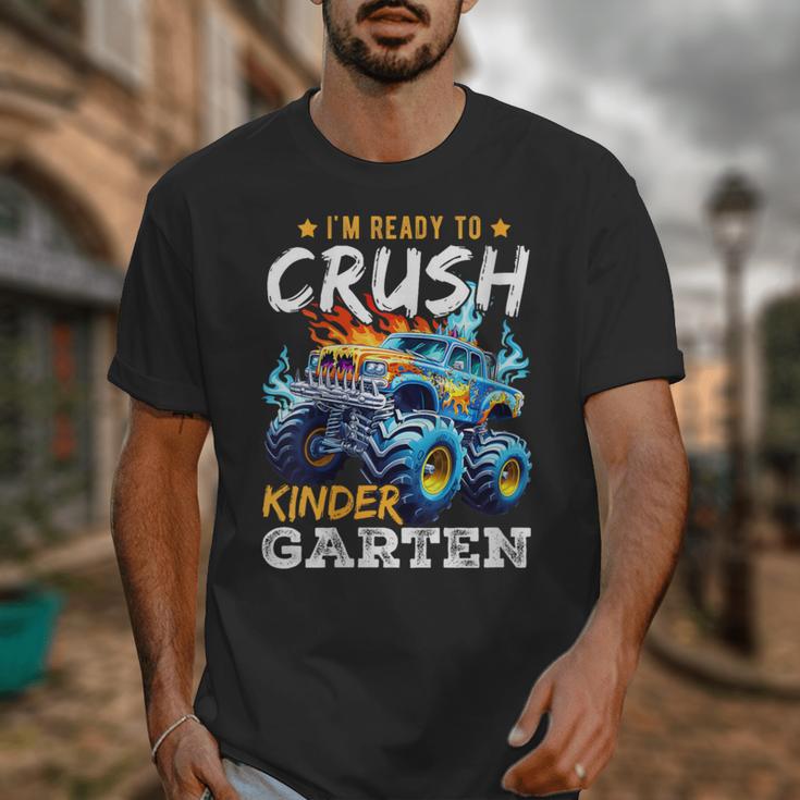 Crush Kindergarten Monster Truck Back To School Boys Unisex T-Shirt