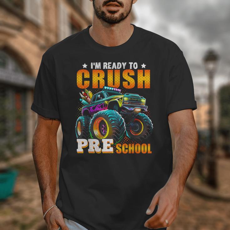 Crush Preschool Monster Truck Back To School Kids Boys Unisex T-Shirt