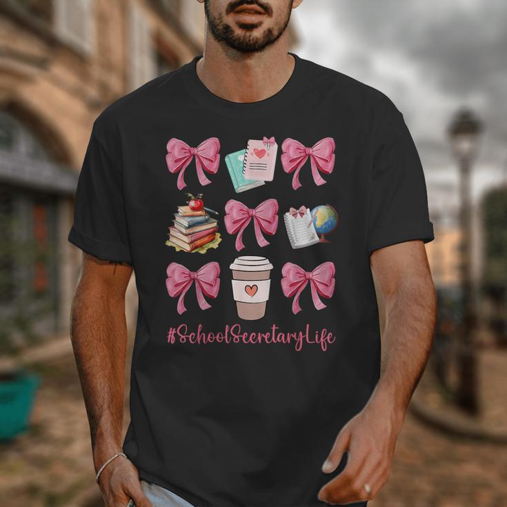 Cute Coquette Bows School Secretary Life Back To School Unisex T-Shirt