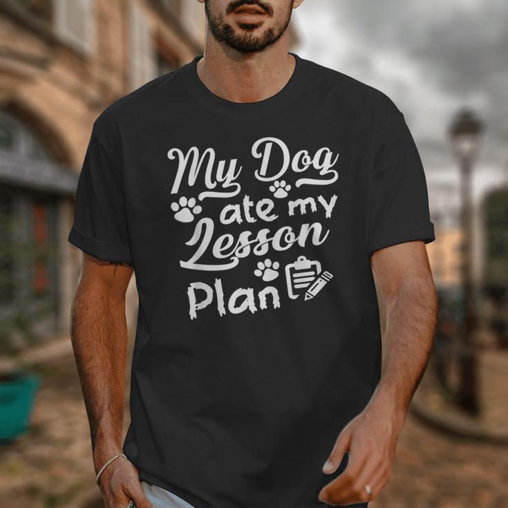 My Dog Ate My Lesson Plan For Back To School Unisex T-Shirt My Dog Ate My Lesson Plan For Back To School Unisex T-Shirt