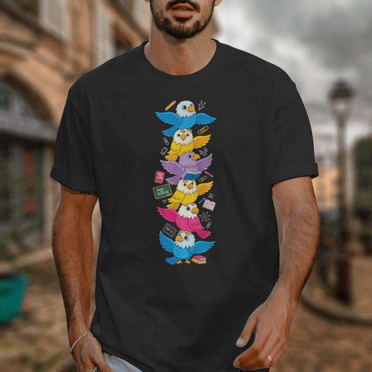Eagle Colorful Rainbow Back To School Kids Boys Girls Unisex T-Shirt
