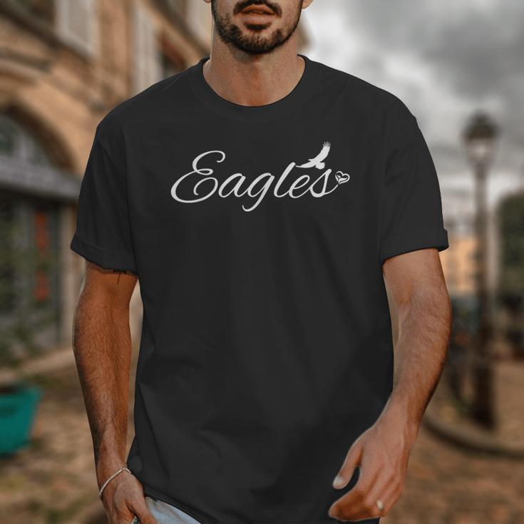 Eagles Mascot School Sports Fan Team Spirit Back To School Unisex T-Shirt Eagles Mascot School Sports Fan Team Spirit Back To School Unisex T-Shirt