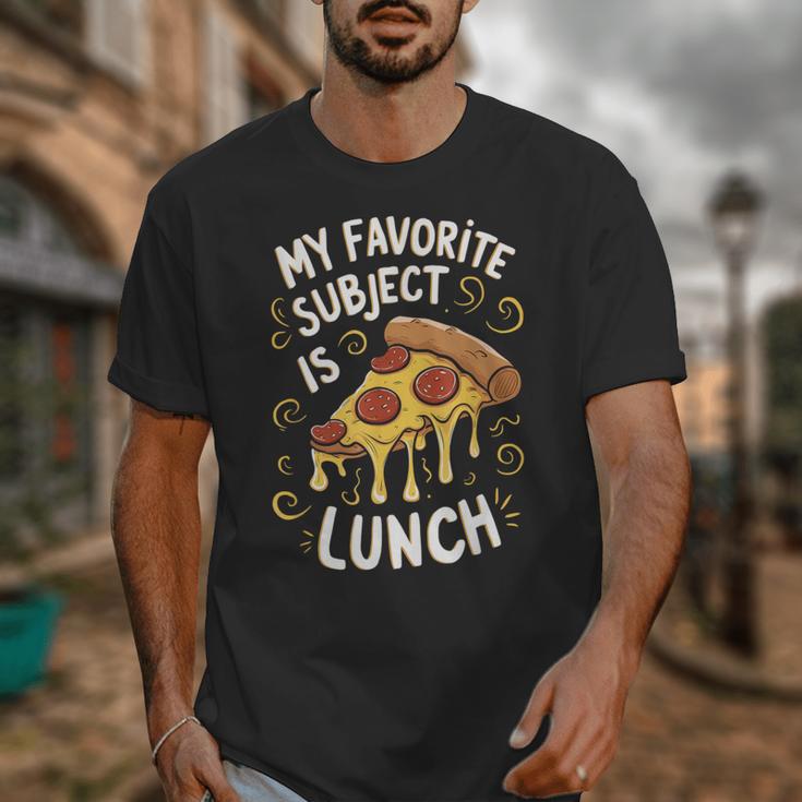 My Favorite Subject Is Lunch Pizza Back To School Unisex T-Shirt