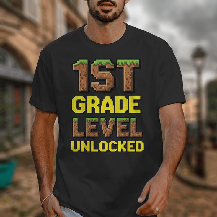 First Day Of 1st Grade Level Unlocked Back To School For Boy Unisex T-Shirt