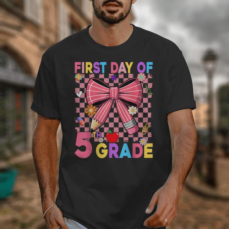 First Day Of 5th Grade Coquette Back To School Girls Kids Unisex T-Shirt
