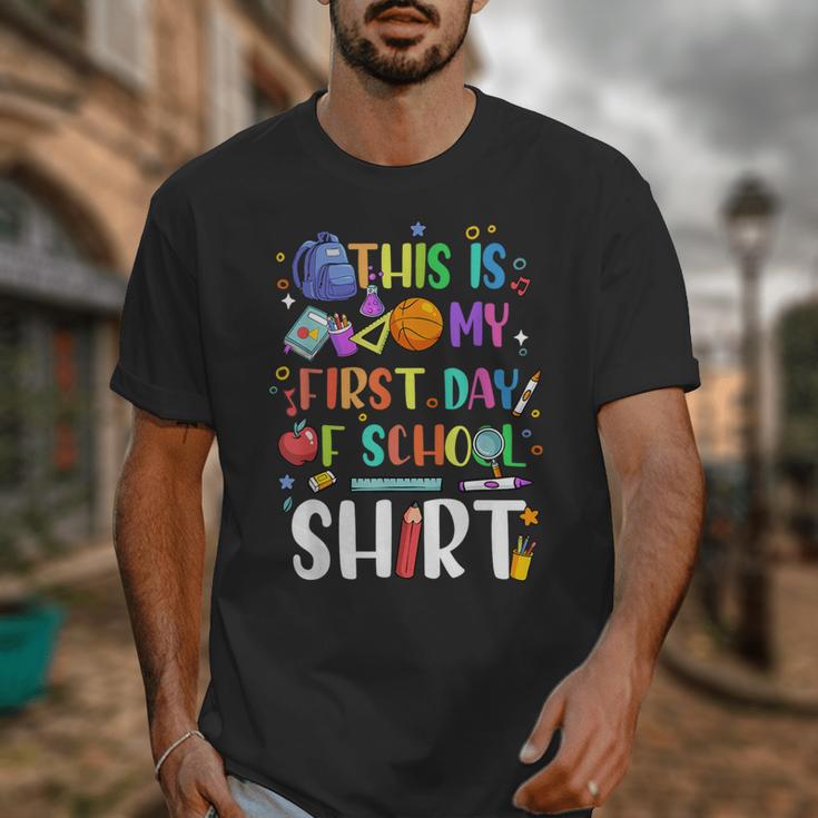 This Is My First Day Of School Boys Girls Kid Back To School Unisex T-Shirt This Is My First Day Of School Boys Girls Kid Back To School Unisex T-Shirt