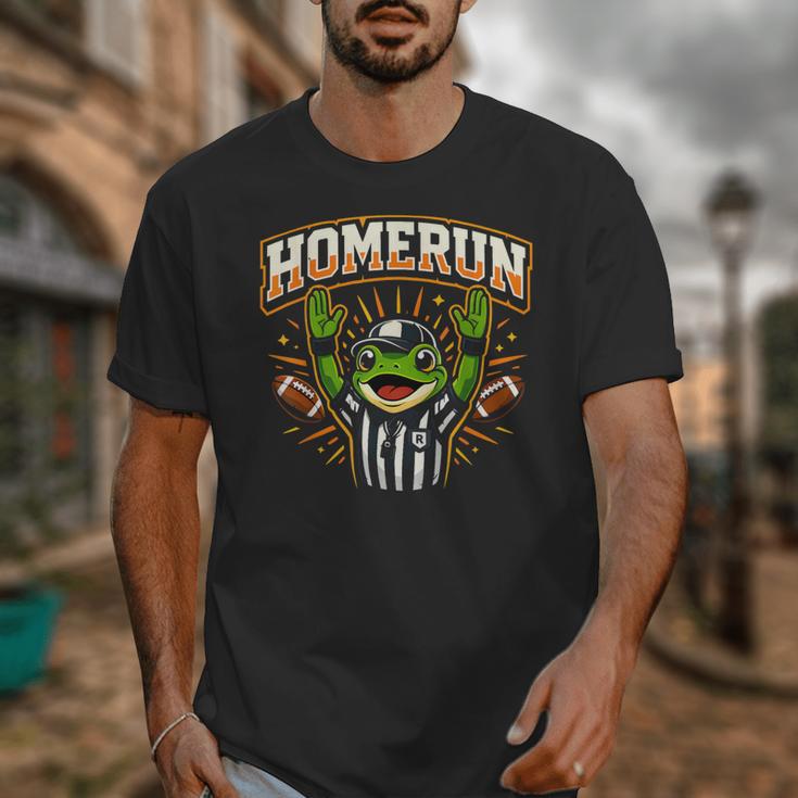 Football Referee Touchdown Baseball Homerun Frog Unisex T-Shirt