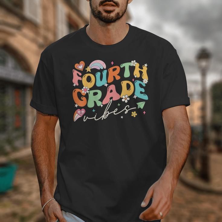 Fourth Grade Vibes 4th Grade Team Groovy Back To School Unisex T-Shirt Fourth Grade Vibes 4th Grade Team Groovy Back To School Unisex T-Shirt