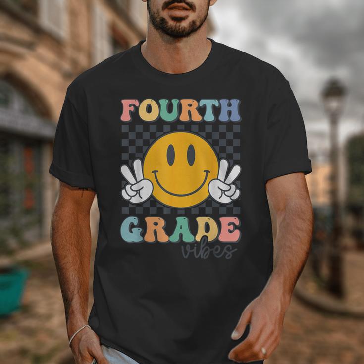 Fourth Grade Vibes Retro Smile Back To School 4th Grade Team Unisex T-Shirt Fourth Grade Vibes Retro Smile Back To School 4th Grade Team Unisex T-Shirt