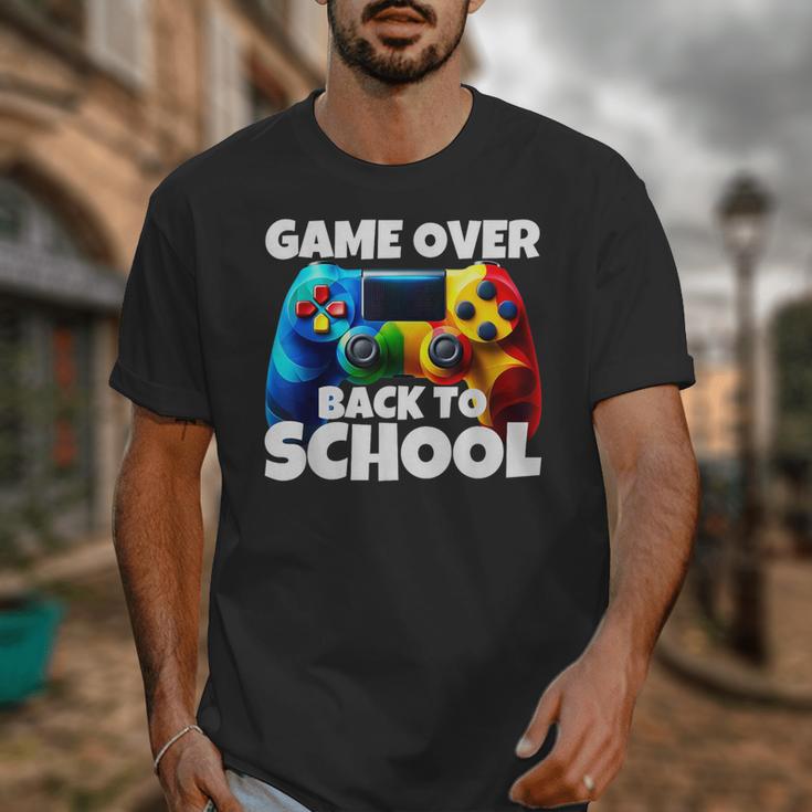 Game Over Back To School Gaming Controller Kids Gamer Unisex T-Shirt Game Over Back To School Gaming Controller Kids Gamer Unisex T-Shirt