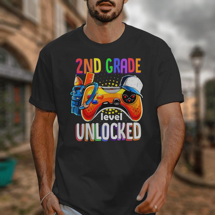 Gamer Back To School Gamepad 2nd Second Grade Level Unlocked Unisex T-Shirt