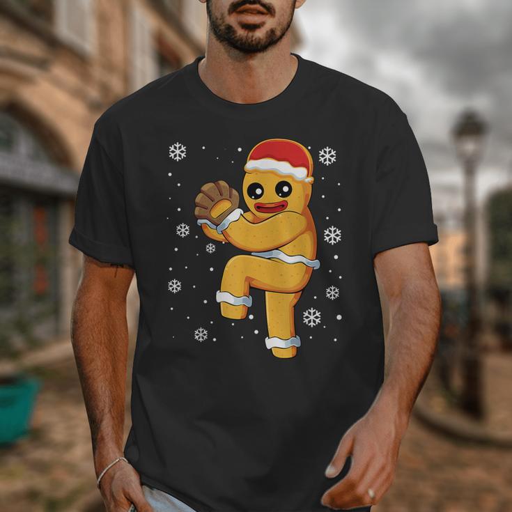 Gingerbread Man Baseball Christmas Unisex T-Shirt Gingerbread Man Baseball Christmas Unisex T-Shirt