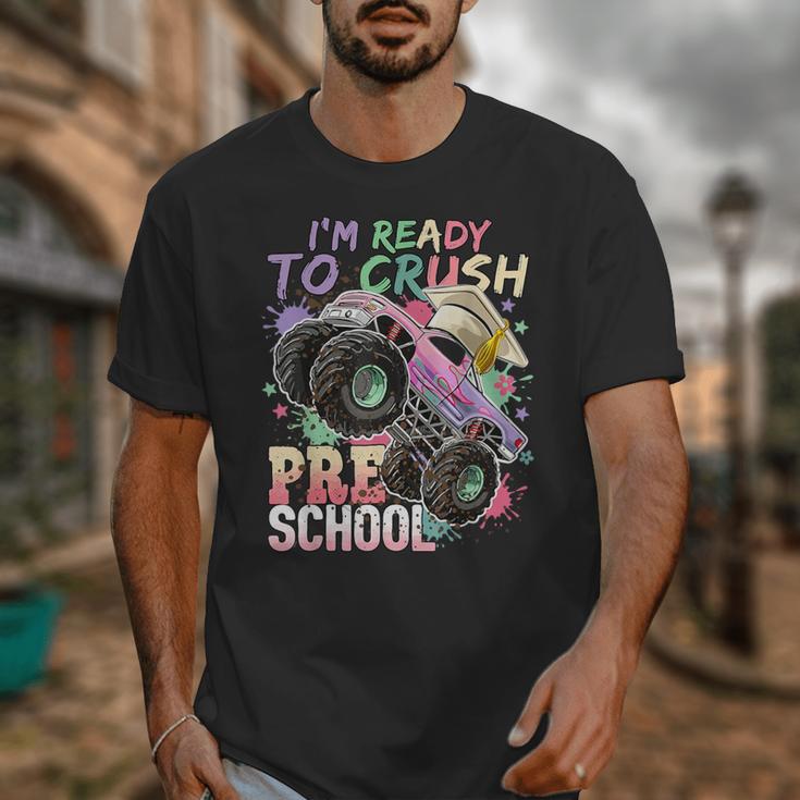 Girls Monster Trucks Ready To Crush Preschool Back To School Unisex T-Shirt Girls Monster Trucks Ready To Crush Preschool Back To School Unisex T-Shirt