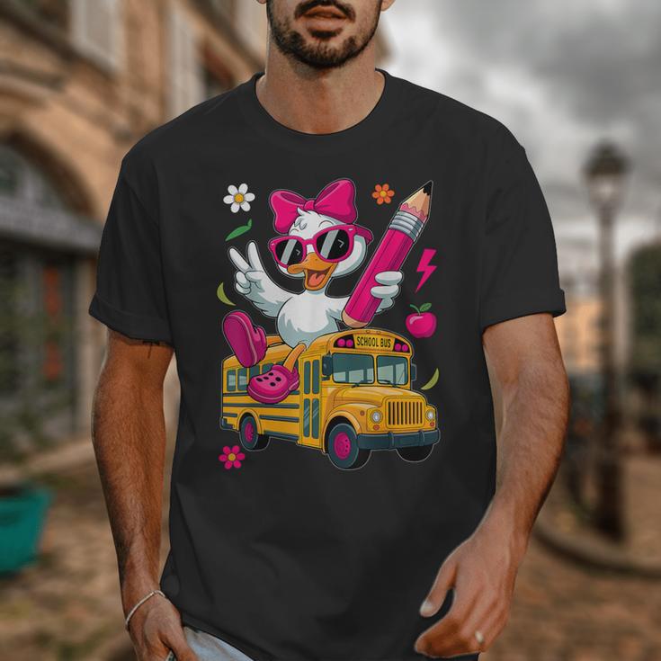 Goose Back To School First Day Of School Girls Boys Unisex T-Shirt Goose Back To School First Day Of School Girls Boys Unisex T-Shirt
