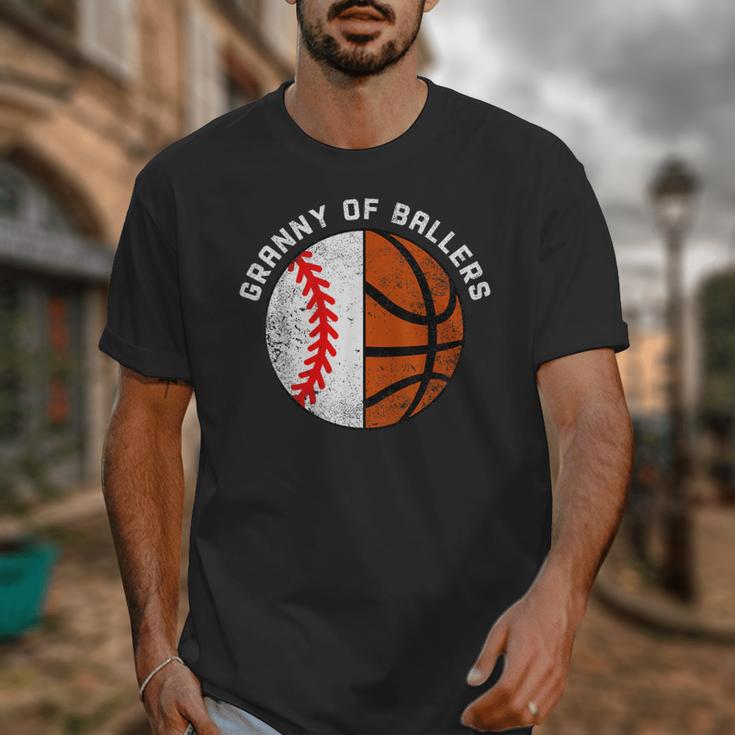 Granny Of Ballers Baseball Basketball Grandma Granny Unisex T-Shirt Granny Of Ballers Baseball Basketball Grandma Granny Unisex T-Shirt