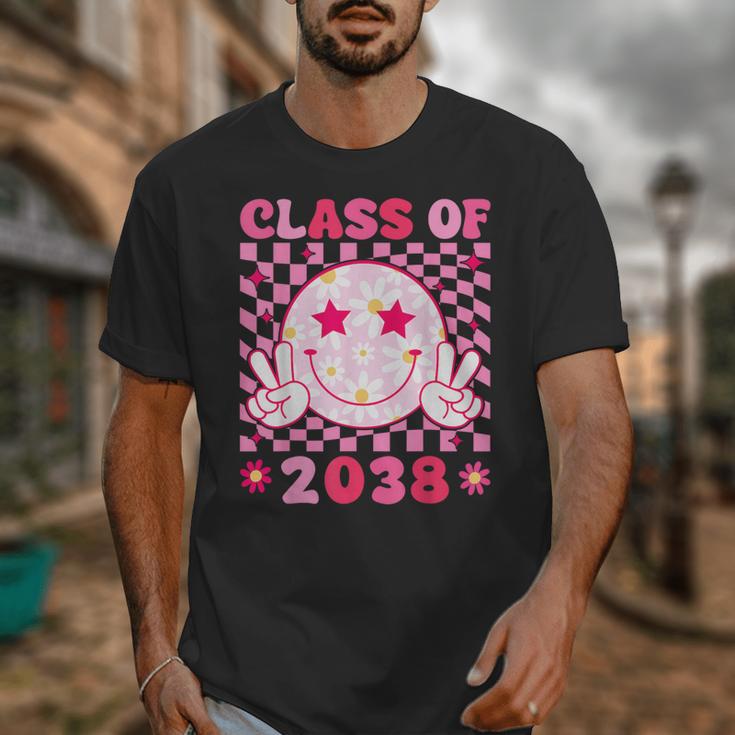 Groovy Class Of 2038 Grow With Me Smile Face Back To School Unisex T-Shirt Groovy Class Of 2038 Grow With Me Smile Face Back To School Unisex T-Shirt
