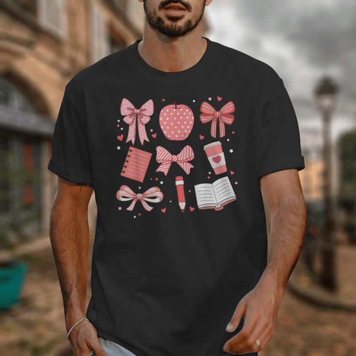 Happy Back To School 1st Day Toddler Girl Boho Coquette Bows Unisex T-Shirt Happy Back To School 1st Day Toddler Girl Boho Coquette Bows Unisex T-Shirt
