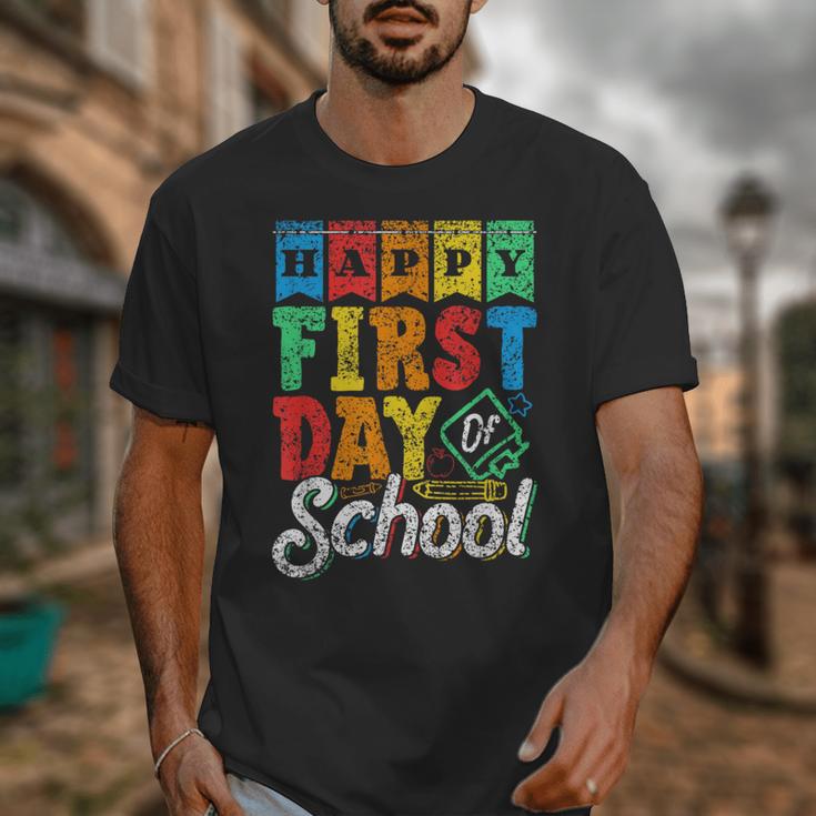 Happy First Day Of School Pupil Kids Grade Back To School 1 Unisex T-Shirt Happy First Day Of School Pupil Kids Grade Back To School 1 Unisex T-Shirt