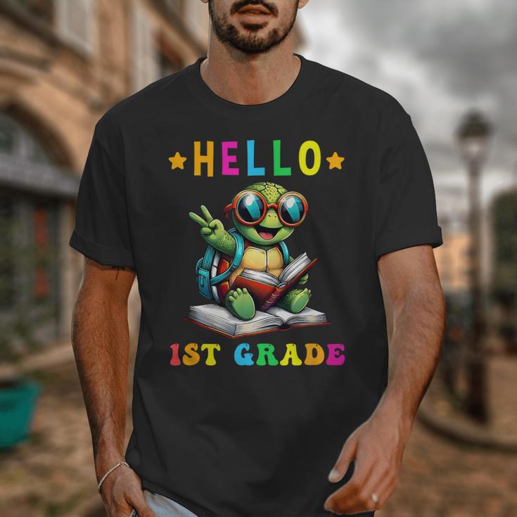 Hello 1st Grade Turtle Lovers Back To School Kids Boys Girls Unisex T-Shirt Hello 1st Grade Turtle Lovers Back To School Kids Boys Girls Unisex T-Shirt