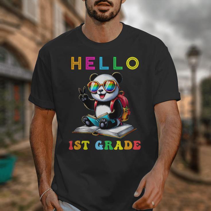 Hello First Grade Panda Lover Back To School Kids Boys Girls Unisex T-Shirt Hello First Grade Panda Lover Back To School Kids Boys Girls Unisex T-Shirt