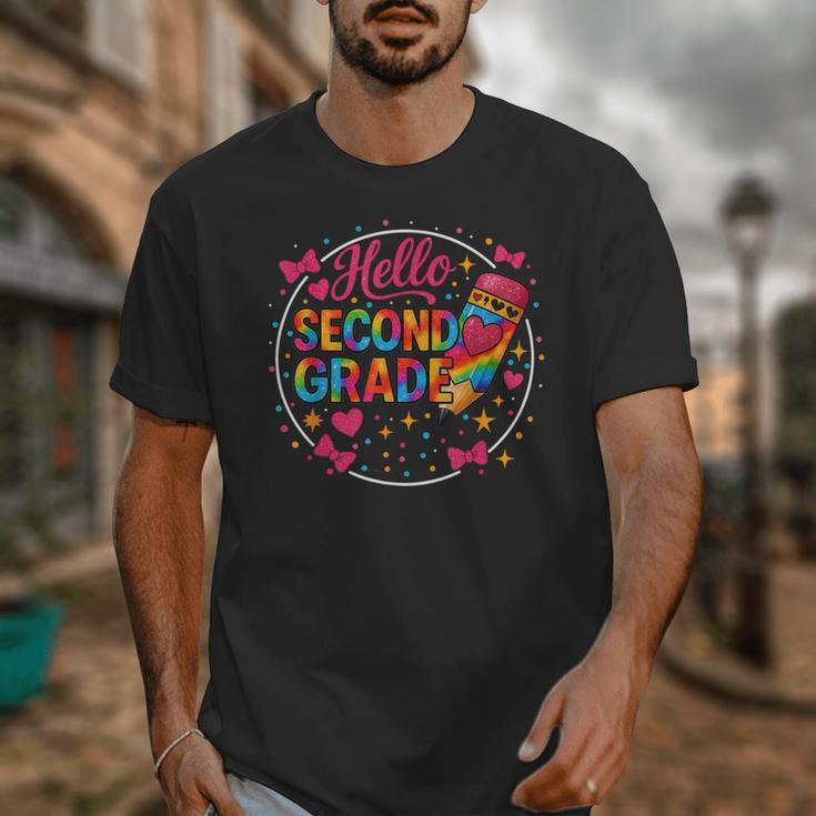 Hello Second Grade Tie Dye Pencil Back To School 2nd Grade Unisex T-Shirt Hello Second Grade Tie Dye Pencil Back To School 2nd Grade Unisex T-Shirt