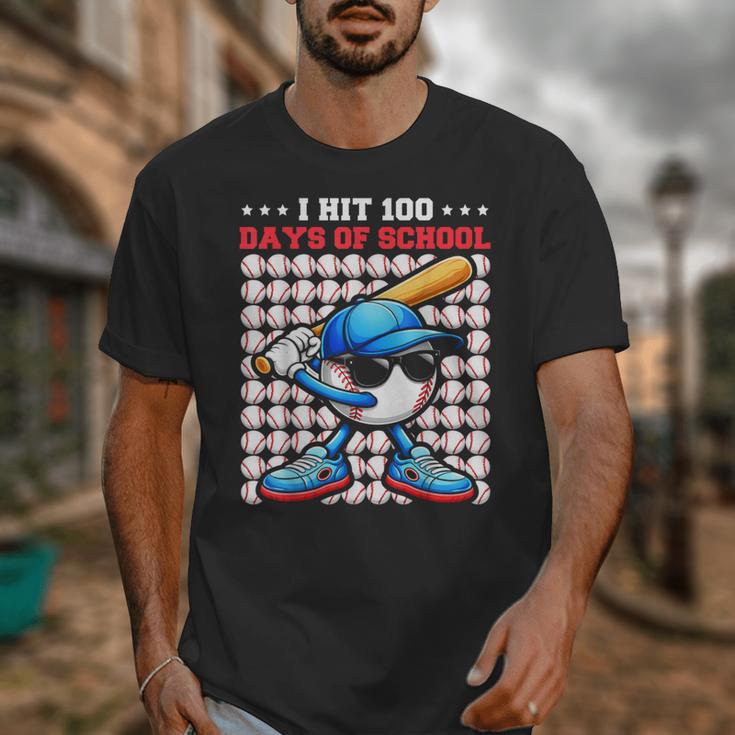 I Hit 100 Days Of School Baseball Player Kids Boys Son Unisex T-Shirt I Hit 100 Days Of School Baseball Player Kids Boys Son Unisex T-Shirt