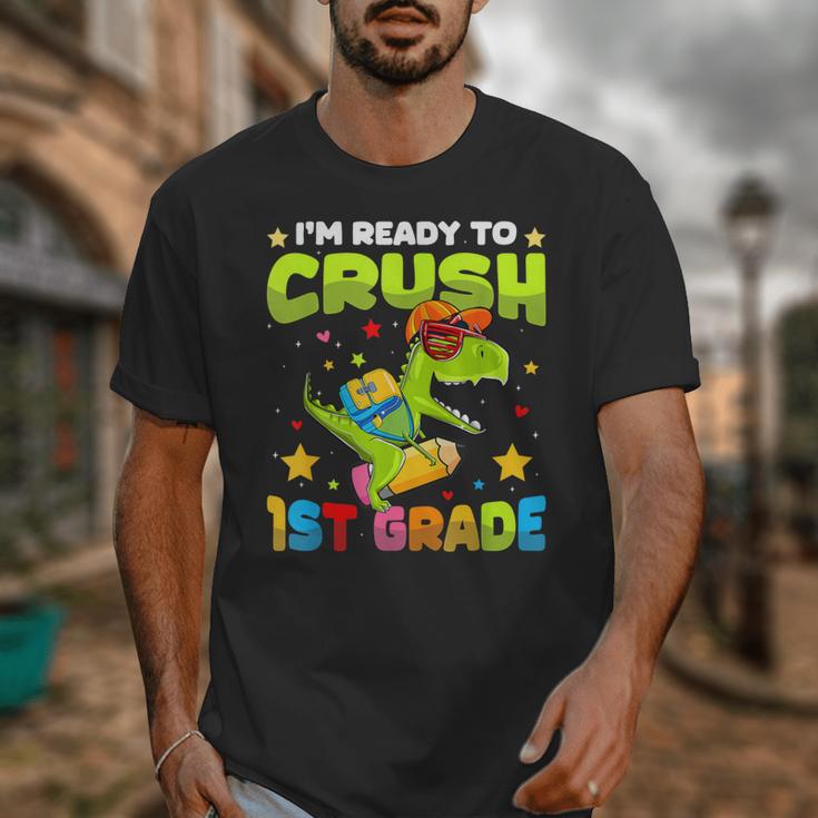 I'm Ready To Crush 1st Grade Dinosaurs Back To School Kids Unisex T-Shirt
