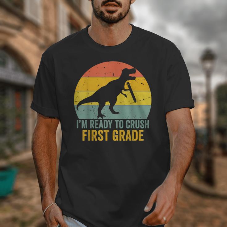 I'm Ready To Crush First Grade Dinosaur Back To School Kids Unisex T-Shirt