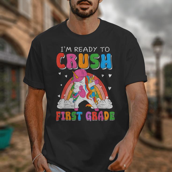 I'm Ready To Crush First Grade Unicorn Back To School Girls Unisex T-Shirt I'm Ready To Crush First Grade Unicorn Back To School Girls Unisex T-Shirt