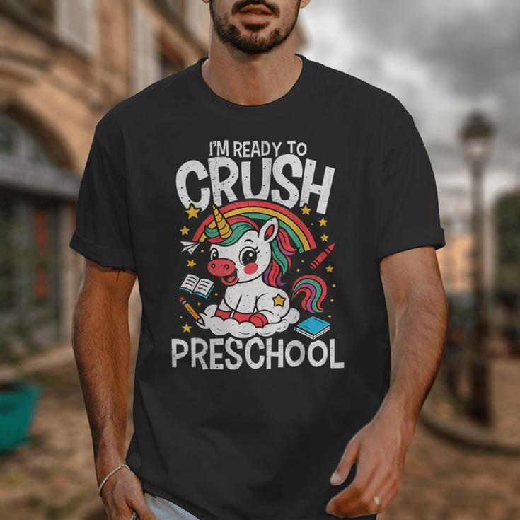 I'm Ready To Crush Preschool Unicorn Back To School Girls Unisex T-Shirt I'm Ready To Crush Preschool Unicorn Back To School Girls Unisex T-Shirt