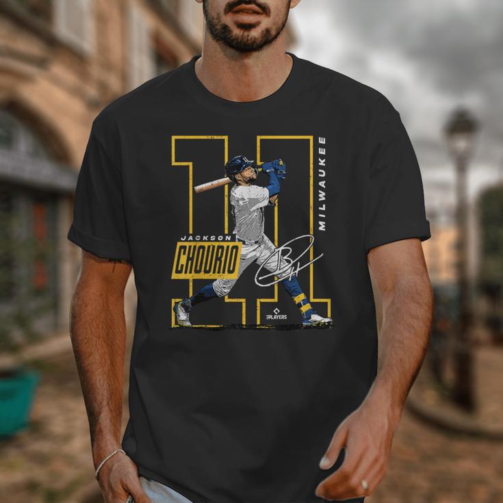Jackson Chourio Milwaukee MLB Baseball Player MLBJCH202M Unisex T-Shirt Jackson Chourio Milwaukee MLB Baseball Player MLBJCH202M Unisex T-Shirt
