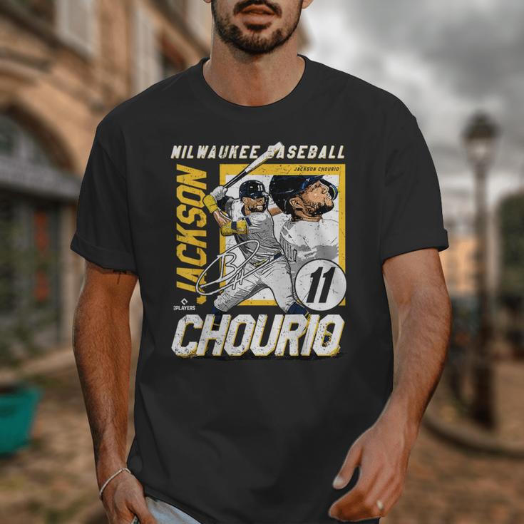 Jackson Chourio Milwaukee MLB Baseball Player MLBJCH203M Unisex T-Shirt