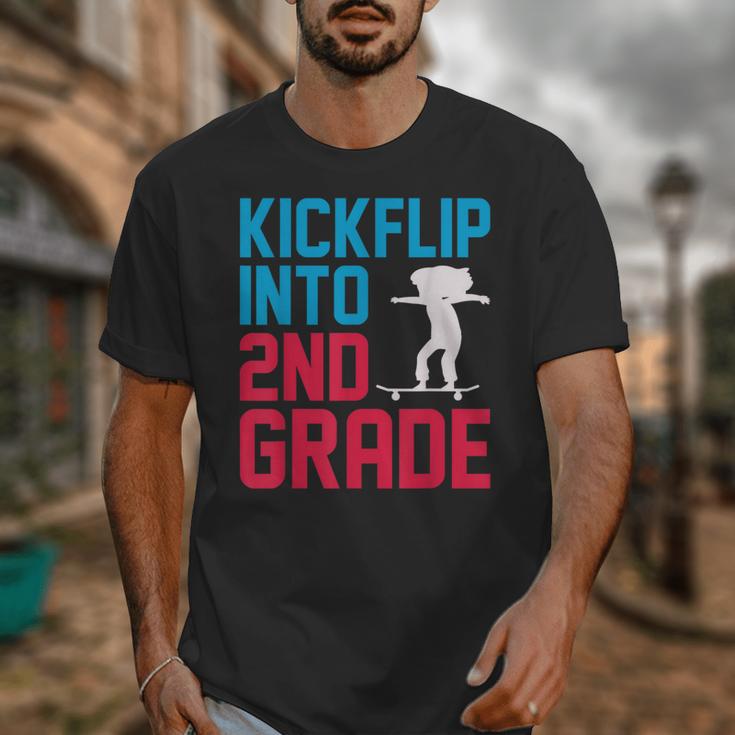 Kickflip Into 2nd Grade Skateboard Lover Back To School Unisex T-Shirt