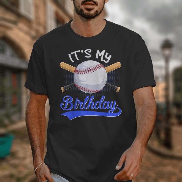 Kids 8th Baseball Birthday Party Boys Sport Fan 8 Years Old Unisex T-Shirt